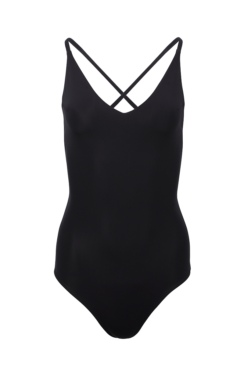 Слитный купальник с V-вырезом Аура