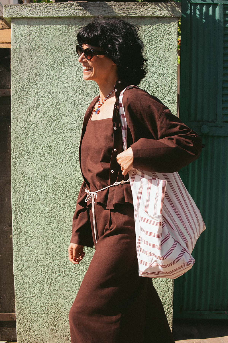 Свободные брюки изо льна