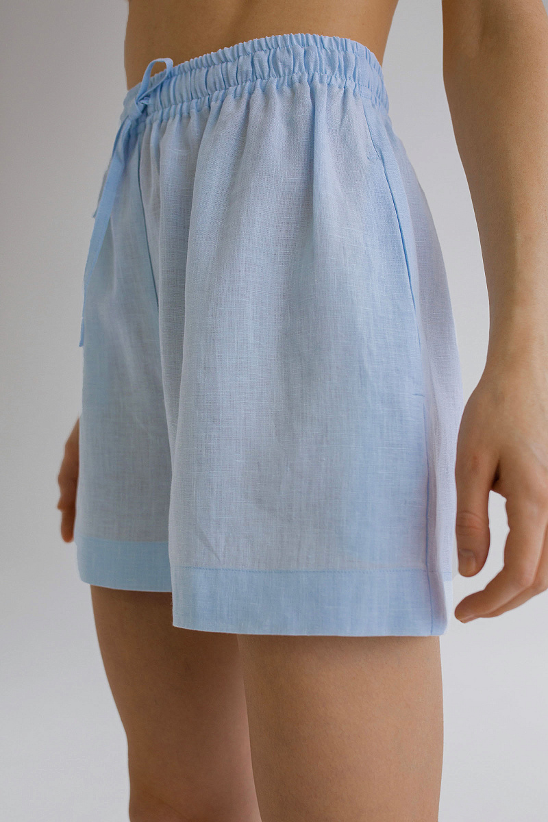 Пижамные шорты изо льна