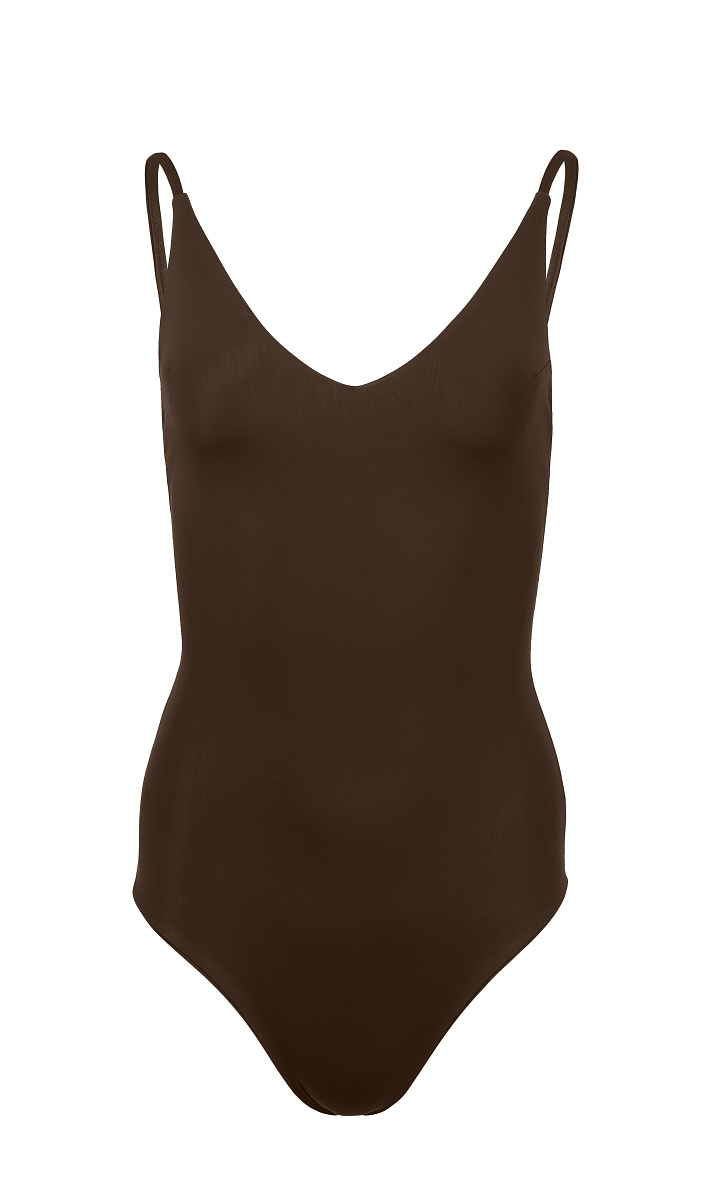 Слитный купальник с V-вырезом Аура