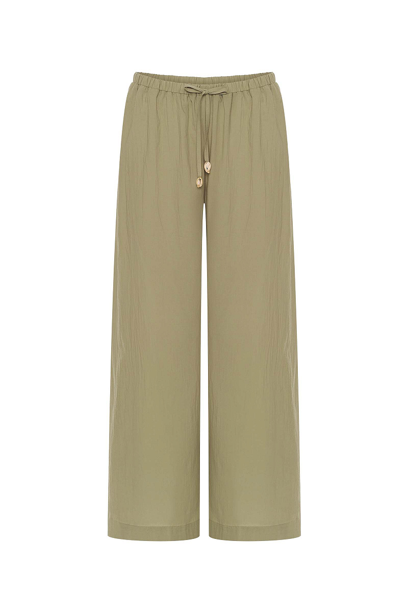 Брюки-палаццо из хлопка 