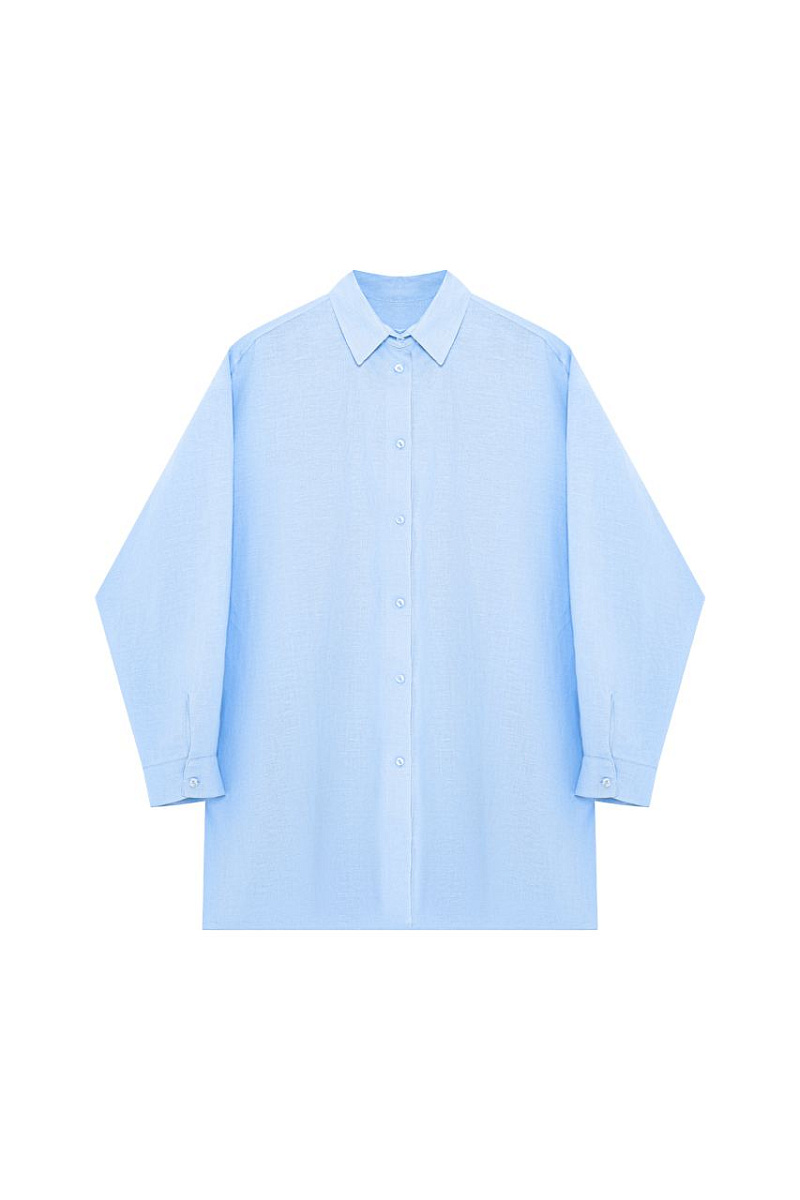 Рубашка свободного кроя изо льна