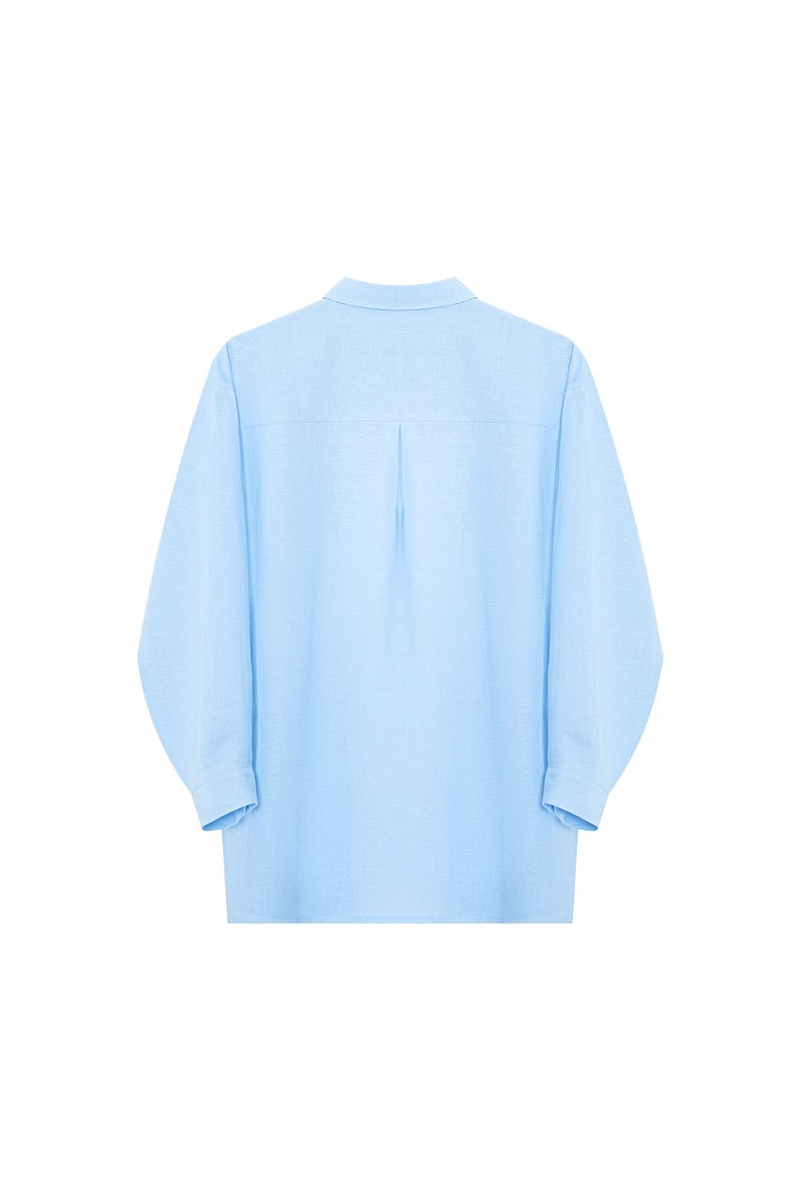 Рубашка свободного кроя изо льна