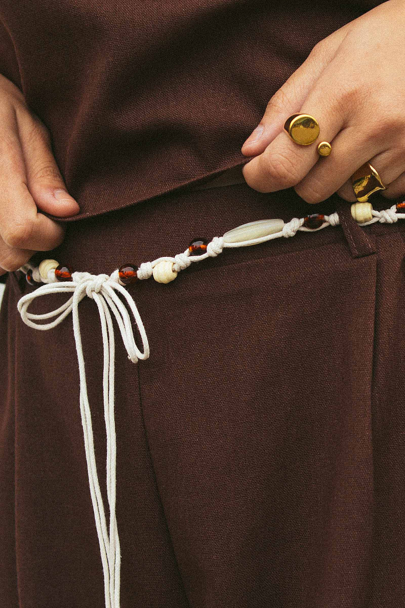 Свободные брюки изо льна