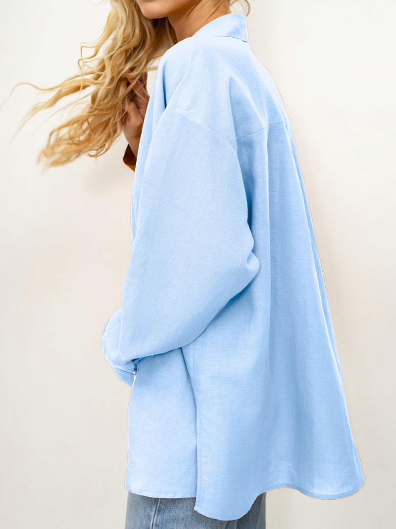 Рубашка свободного кроя изо льна